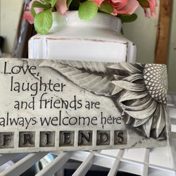 Love,Laughter & Friends ate all Welcome Here Wall Hanger/Decoration