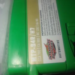 Interstate Battery (New)