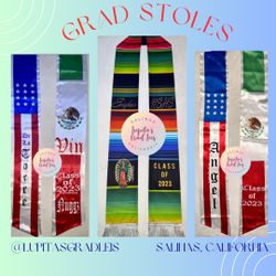 Graduation Stoles In Salinas By Order Only 