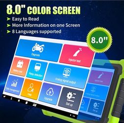 Motorcycle Diagnostic Scanner 8-Inch Color Screen