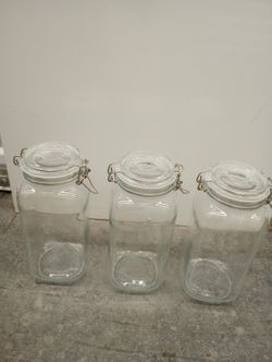 Glass Storage Airtight Silicone Seal Set Of 3