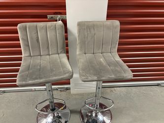 Gray bar stools