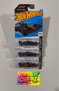 Hot Wheels mainline F1 McLaren team X3