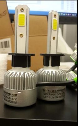 2 pcs LED Car Headlights, Fogs, or Daytime (White 6500k, 8000 Lumens) *6 Months Warranty*