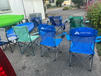 2 Matching Folding Camp Chairs