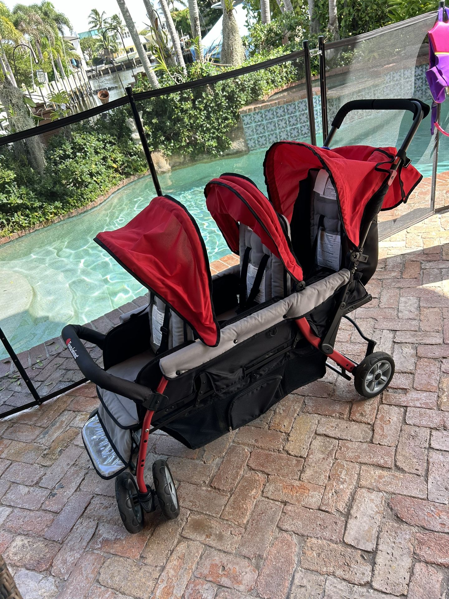 Triple 3 Seat Stroller