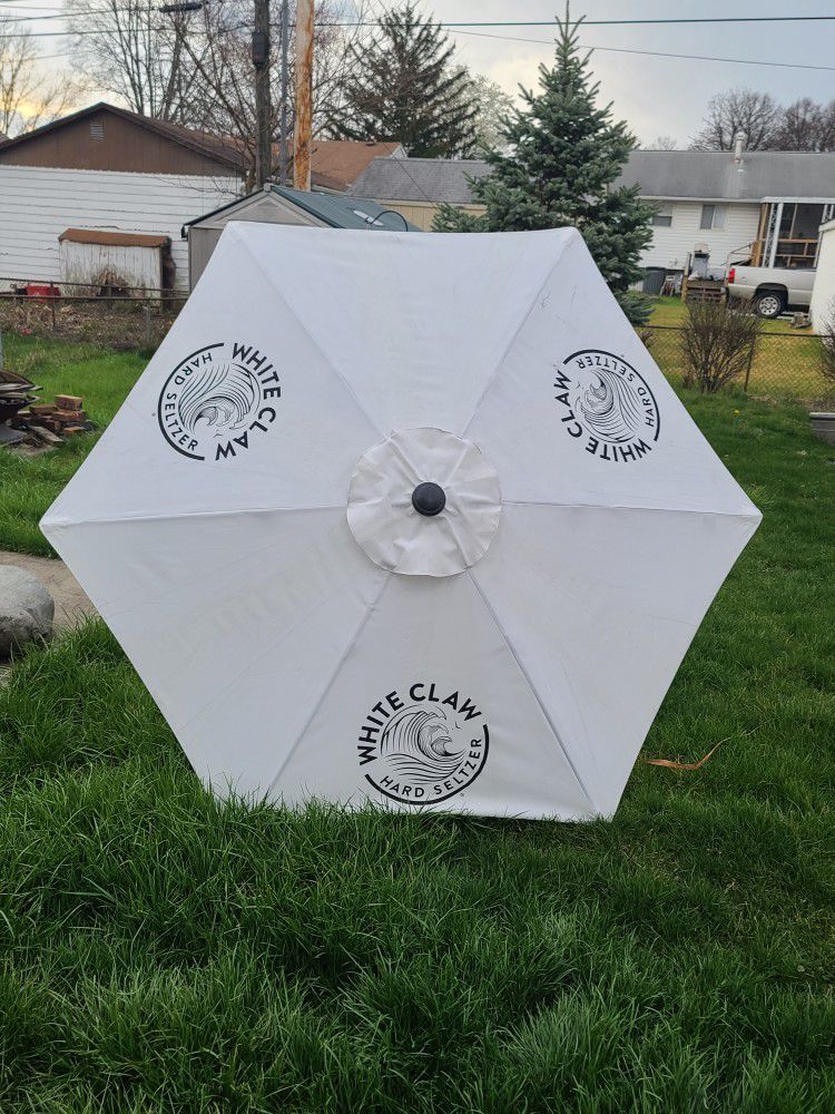 White Claw Patio Umbrella
