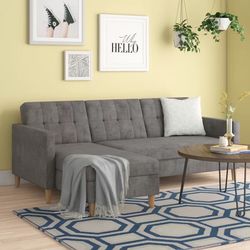 Grey Sleeper Sofa With Storage Unit