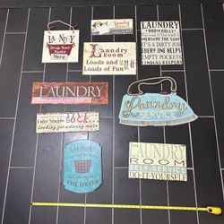 9 Laundry Decor Signs