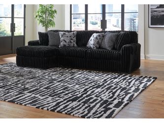 BRAND NEW Midnight-Madness 2-Piece Sofa With Chaise & Ottoman - Can Deliver!