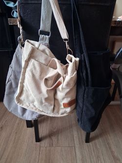 Corduroy Crossbody Shoulder Bags Set of 3