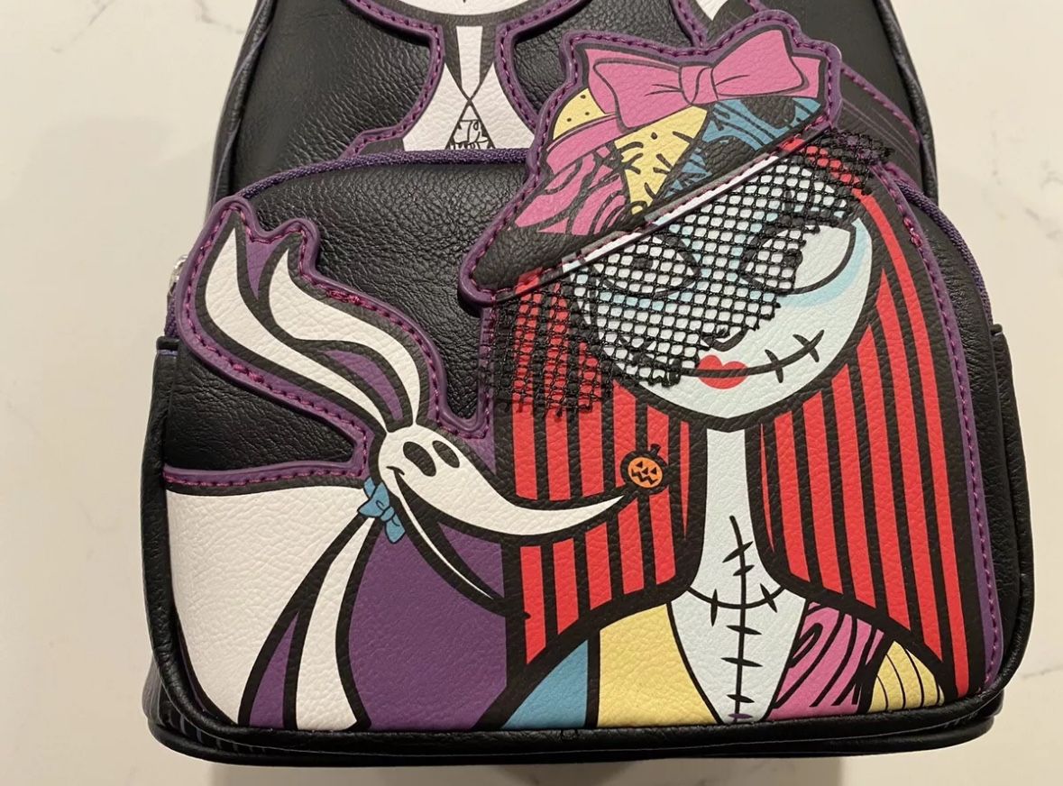 Loungefly Nightmare Before Christmas Dapper Jack & Sally Backpack NWT Halloween Loungefly Disney Nightmare Before Christmas Dapper Jack and  main image 4