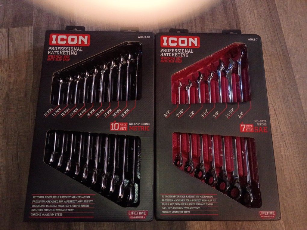 Icon Ratcheting Wrenches