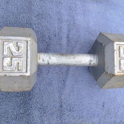 (YES IT'S STILL AVAILABLE) One 25 Lb Dumbbell