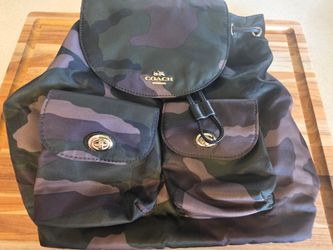Coach Camouflage Nylon Billie Backpack - Mint Condition NWOT