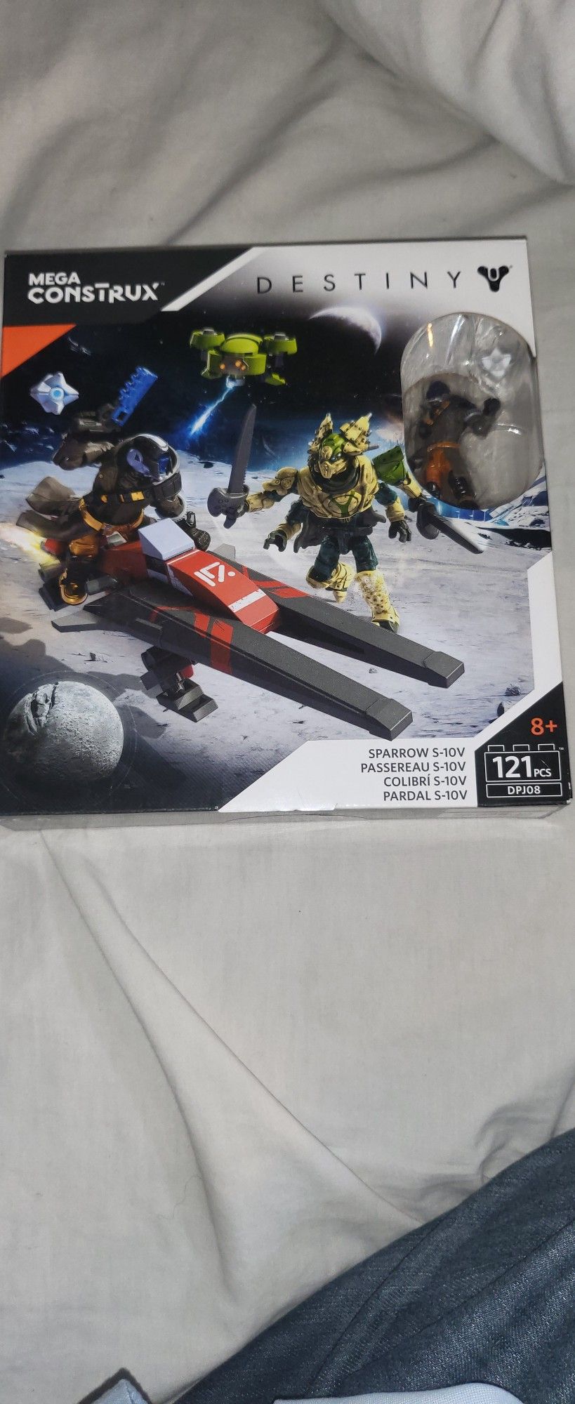 MEGA CONSTRUX DESTINY SPARROW S-10V 121 PCS NEW BOX NEVER OPEN,
