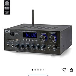 Music Reciever Amp Without Speakers With  Bluetooth Mics