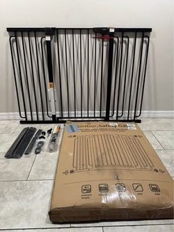 Extra Tall & Wide Pet Gate / Baby Gate - Fits Openings 29.7” - 57”