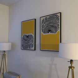 Modern Wall Art – Set of 2 (Large Statement Pieces)
