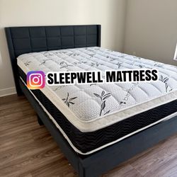 New Queen Bed Frame With Mattress 