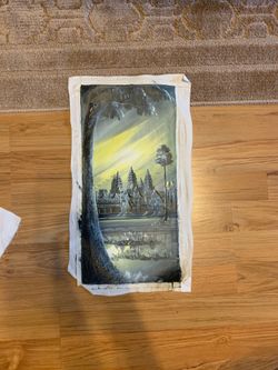Signed Cambodia painting