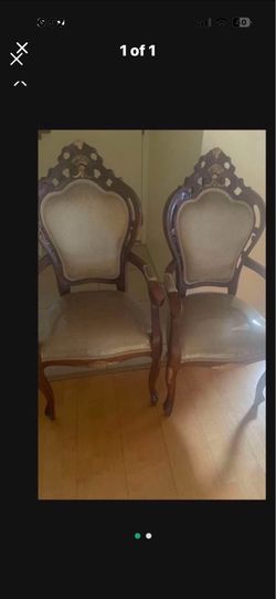 Pair of antique Louis XV arm chair new upholstery