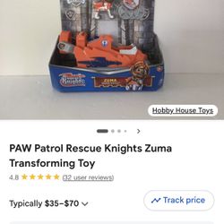 Paw Patrol Rescue Knights Zuma 