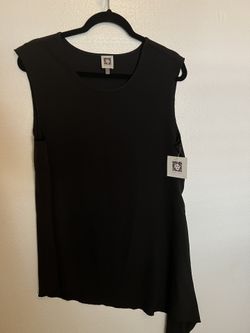 Ann Taylor Black Sleeveless Top, Size M