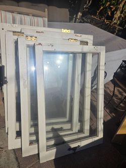 Vintage window Frames with Glass