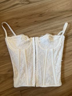 Lace white Corset Top