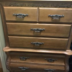 Antique Wood furniture 2 pieces good condition