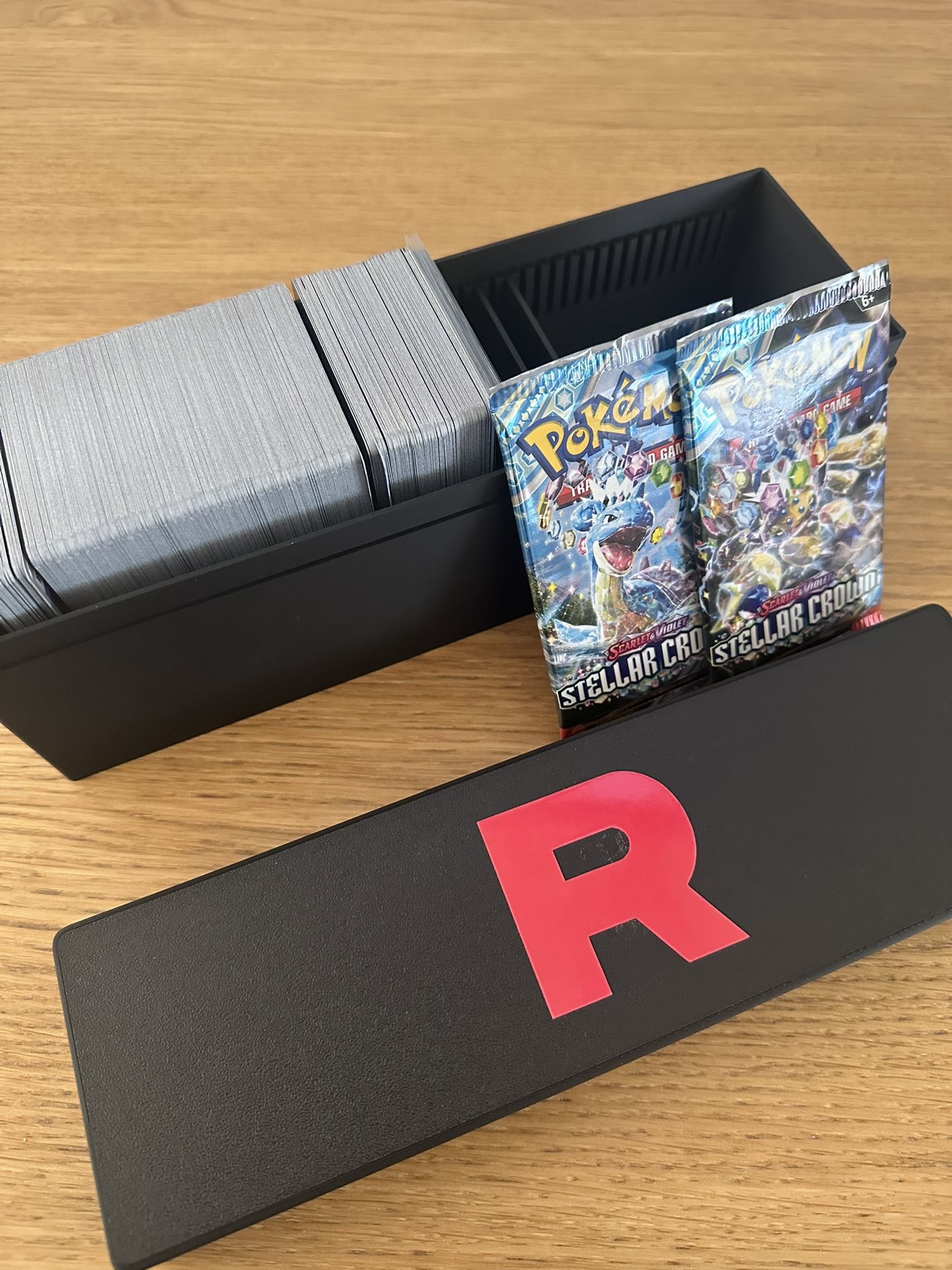 Pokemon Cards Team Rocket Destined Rivals w/ Custom Card Case