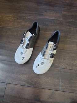 Sworks Road bike shoes  Black & White Size 9.6 EU 43