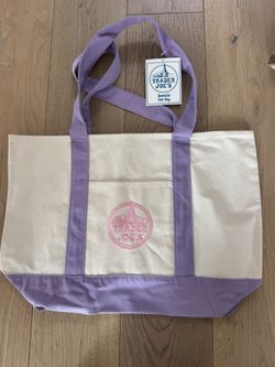Trader Joes Large Lilac Tote