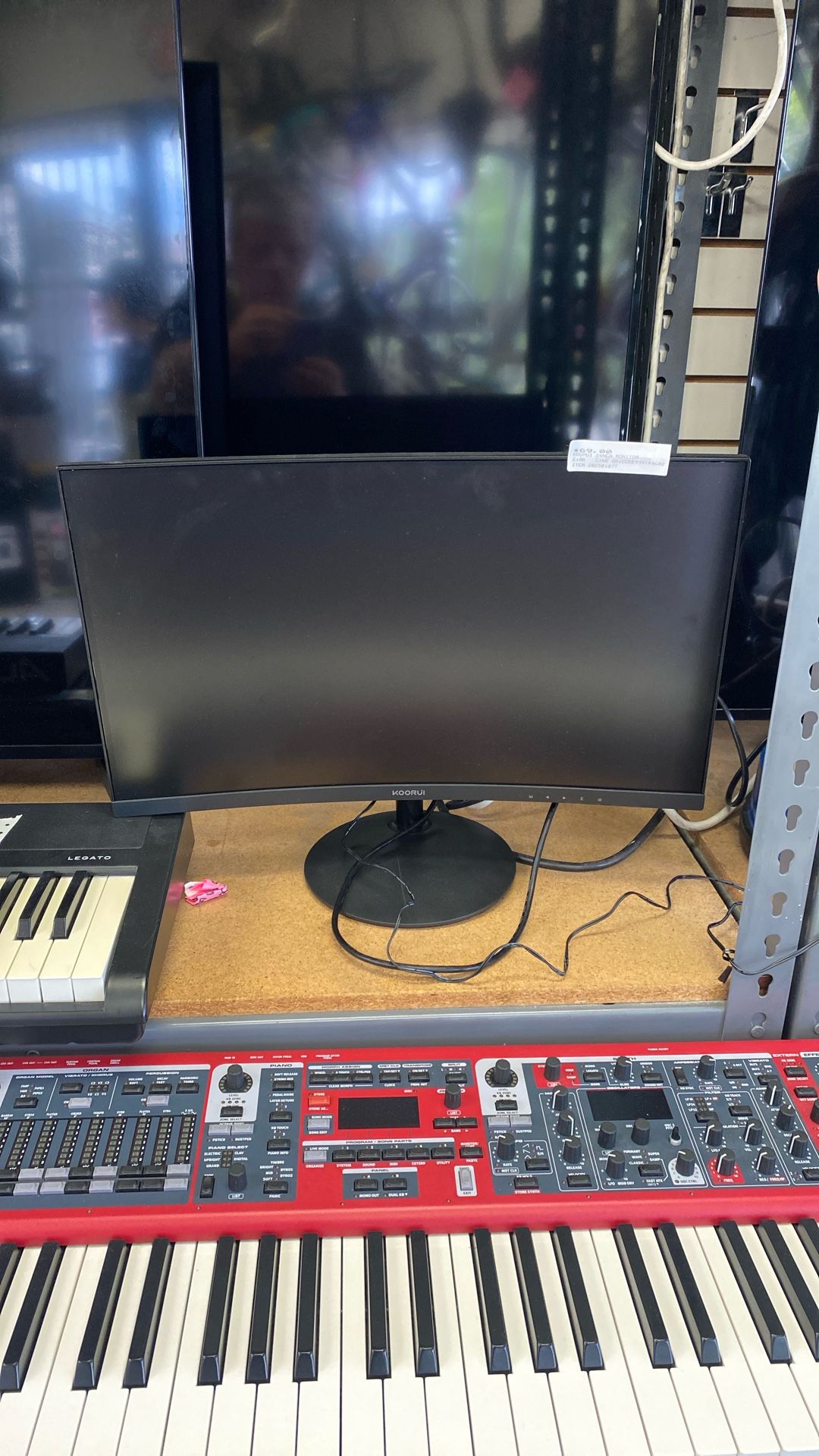 KOORUI 24 inch Curved Monitor, Full HD 1080P Curved Computer Monitor, 1500R Screen, HDMI VGA, Tilt Adjustment, LCD Display