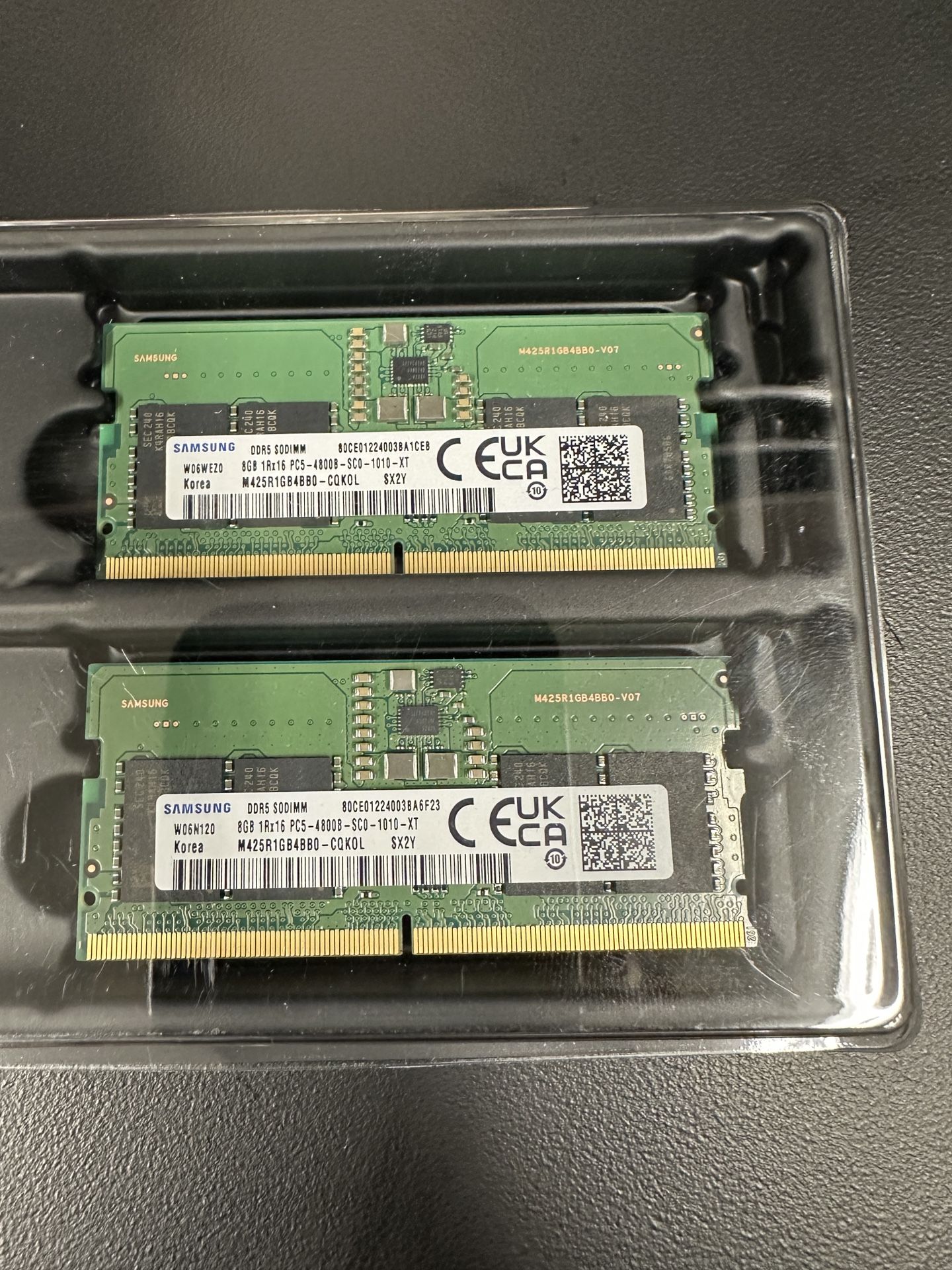Samsung 16GB 2x 8GB DDR5 4800 MHz SODIMM Laptop Memory