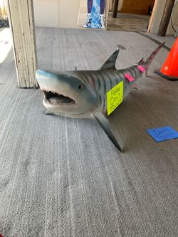 3D Molded Hanging Fiberglass Shark $389-