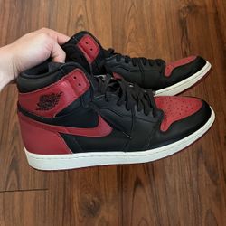 Men’s Nike Jordan 1 Bred Banned Size 13
