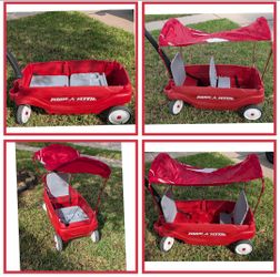 Radio Flyer wagon with canopy