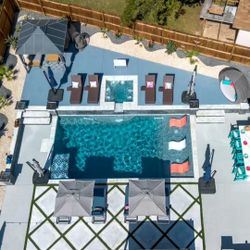 Custom Inground Swimming Pool – Elevated Backyard Design