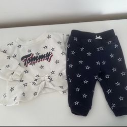 TOMMY HILFIGER BABY OUTFIT 6-9 MONTHS