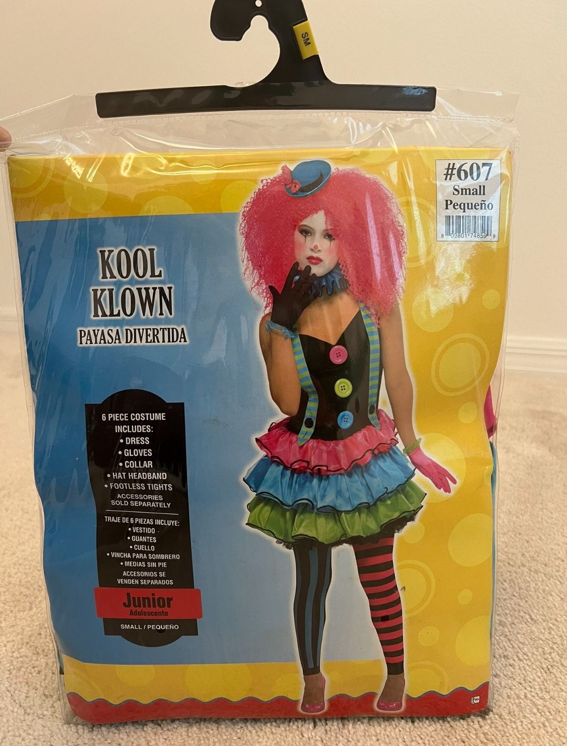 Halloween costume. Cool Clown