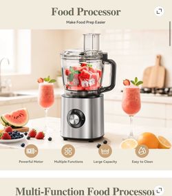 Food processor new SILVER