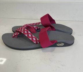 NEW CHACO TETRA CLOUD TOE LOOP SLIDE SANDALS WOMENS Sz 10 BRAID BERRY J106246