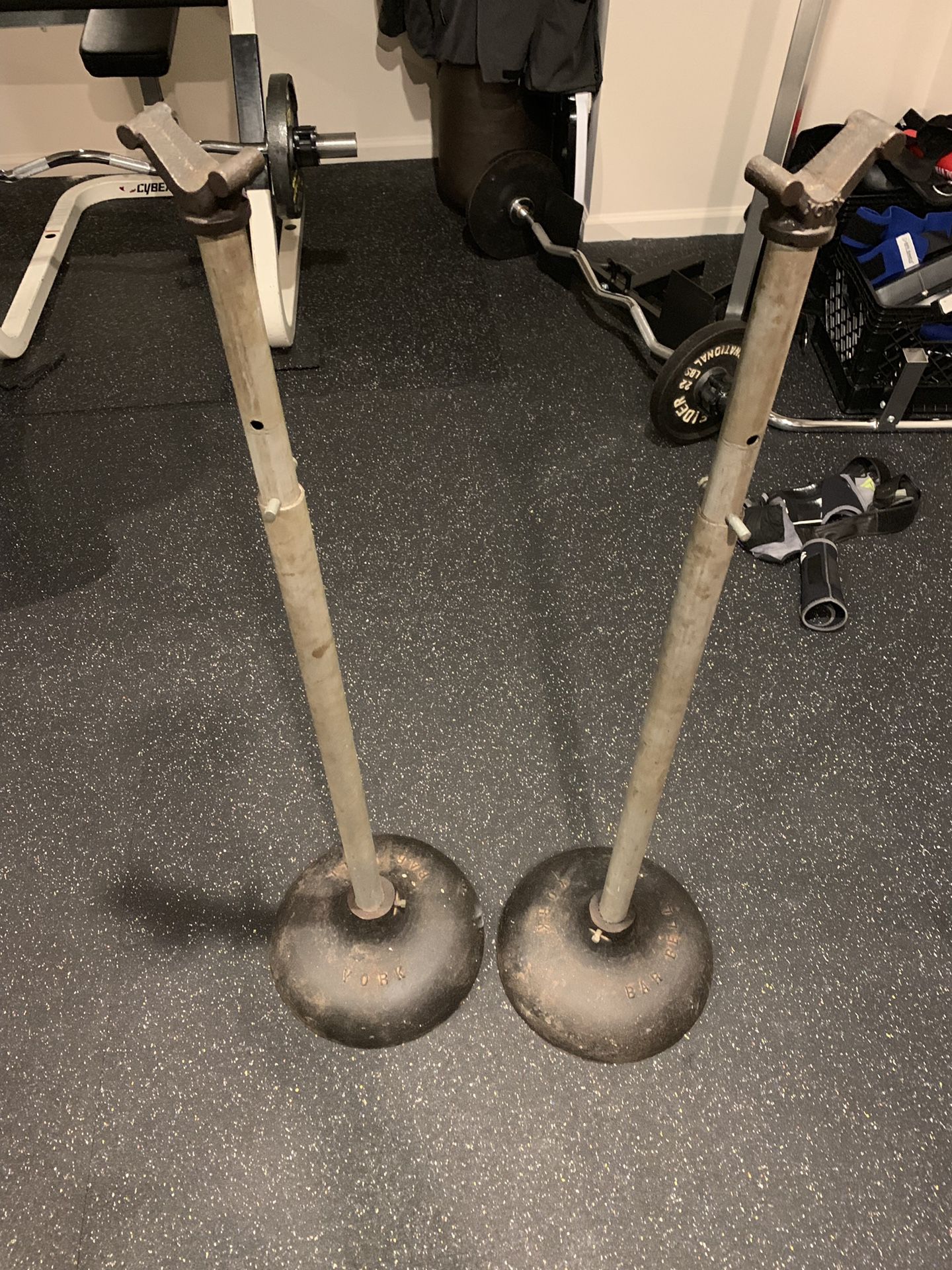 York Barbell Spotting Stands