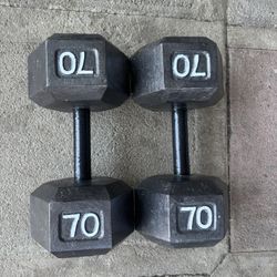 70lb Dumbbell Pair