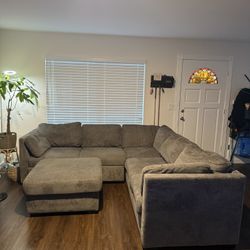 Vivian full pullout Sofa Sleeper Tux Chaise In Gray