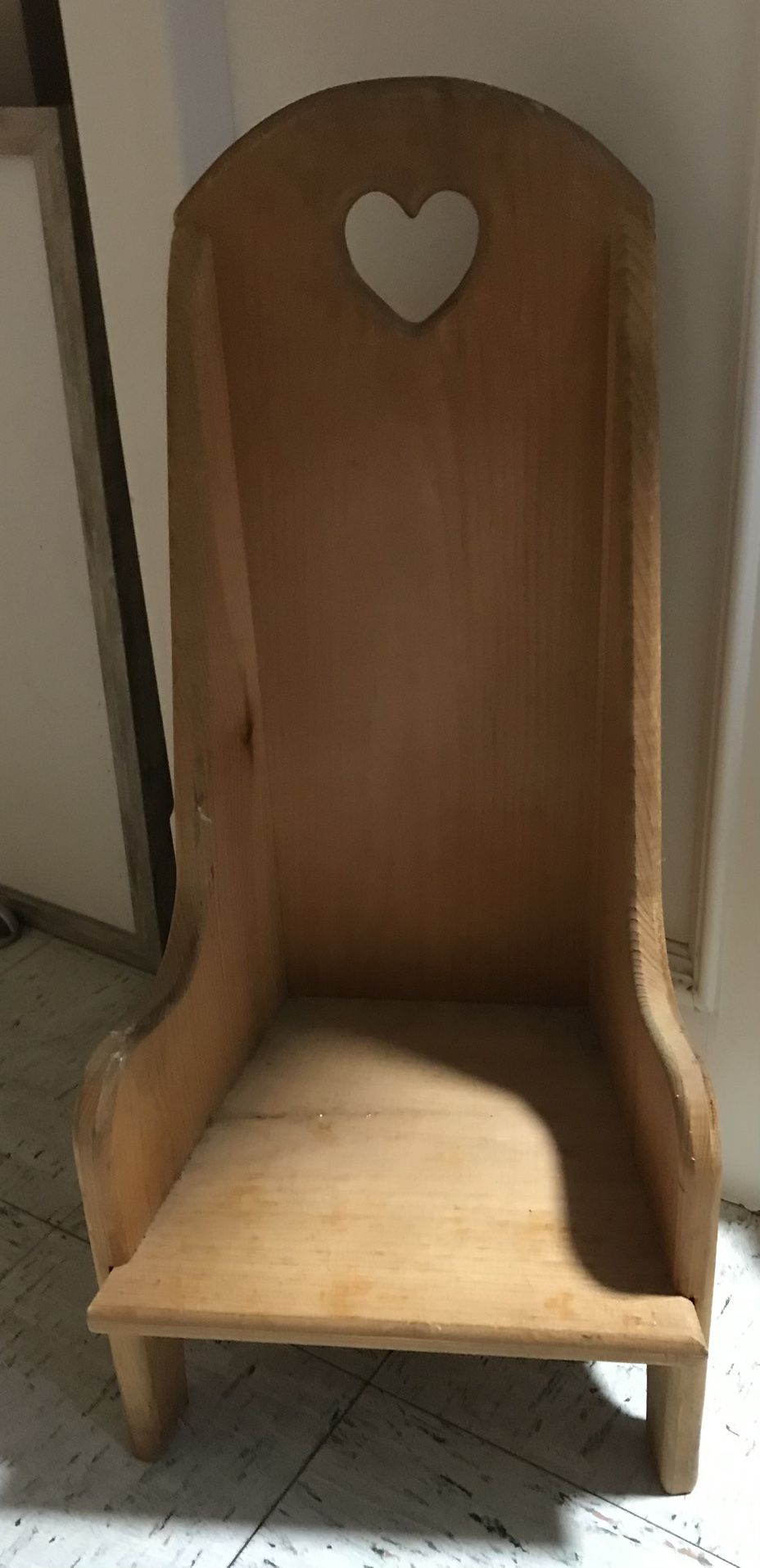 Cute Wooden Toddler Chair