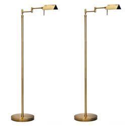 Set of 2 O’Bright Dimmable LED Pharmacy Floor Lamps, 12W LED, Full Range Dimming