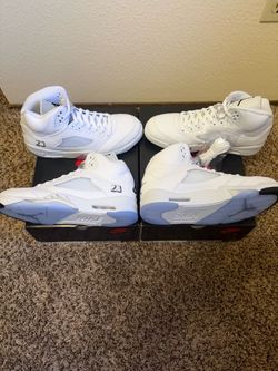 Jordan 5 Retro ‘White Metallic’ Size 12 & 13